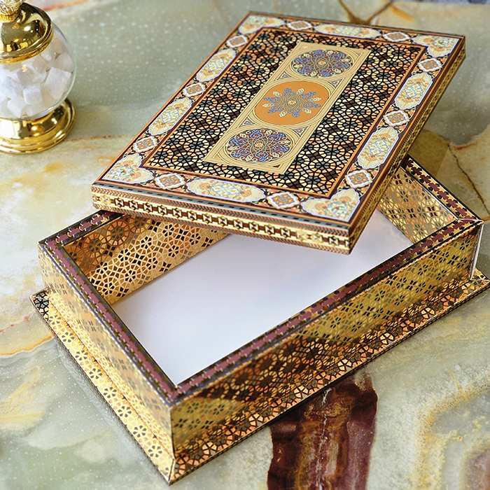 جعبه خاتم مقوایی متوسط تواضع اصل *